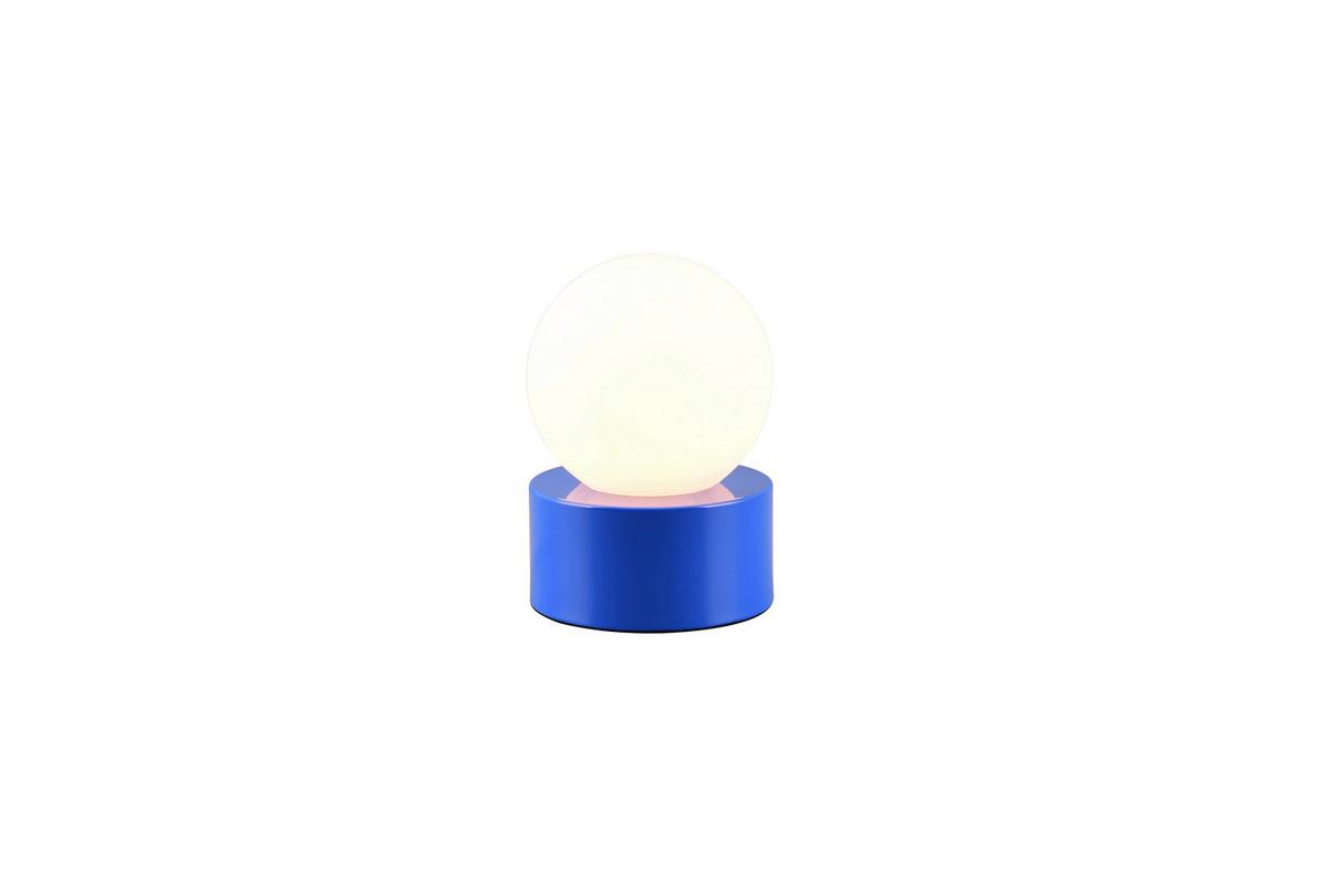 Tischleuchte, Blau R59051012 Countess - Blau/Weiß, Basics, Glas/Metall (12/17cm)