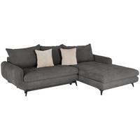 Ecksofa Wave - Schwarz/Grau, MODERN, Holz/Textil (266/189cm)