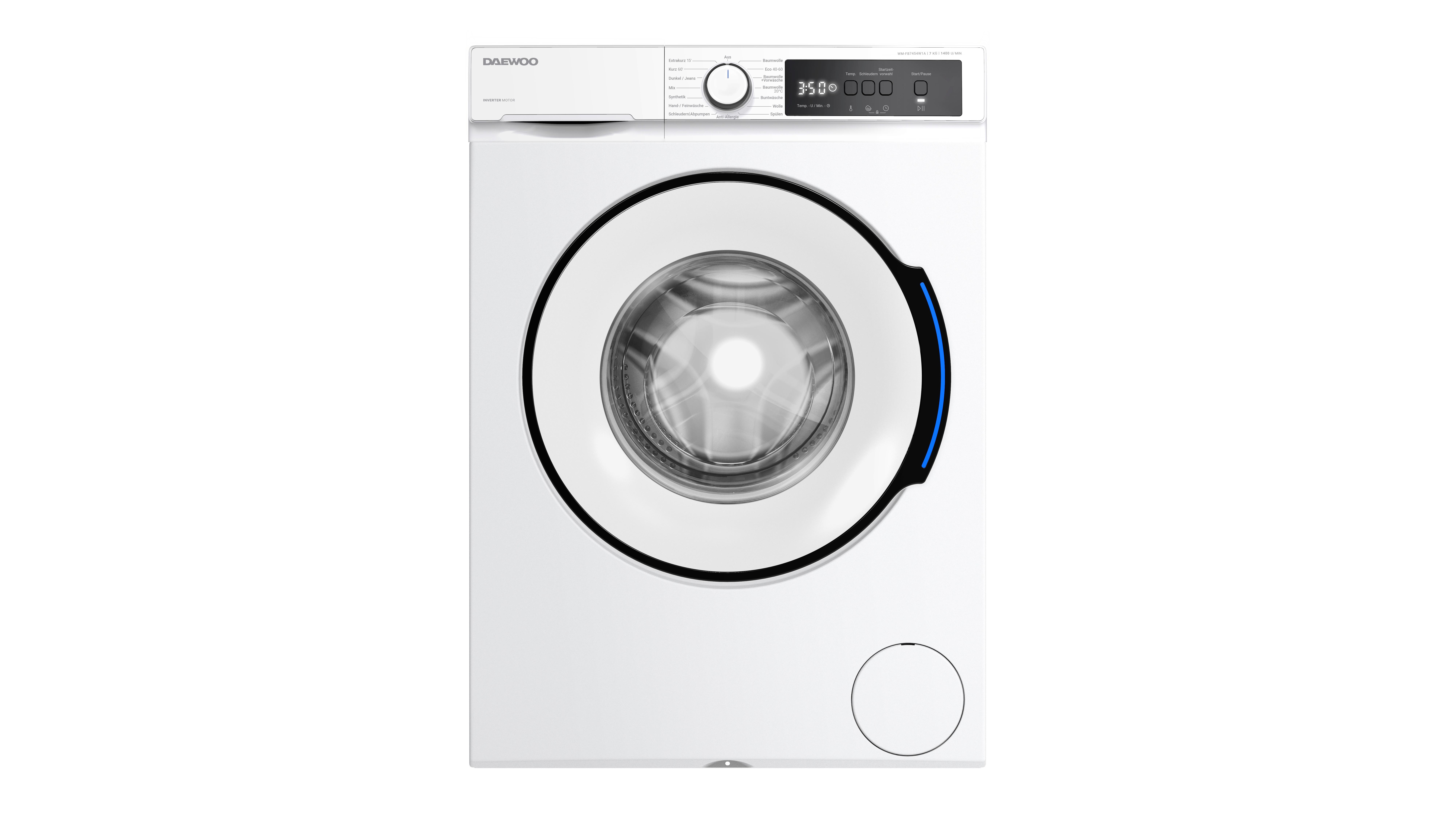 Waschmaschine 10843361 - Wm-Fb7454w1a-De - Weiß, Basics, Metall (59,7/84,5/49,7cm)
