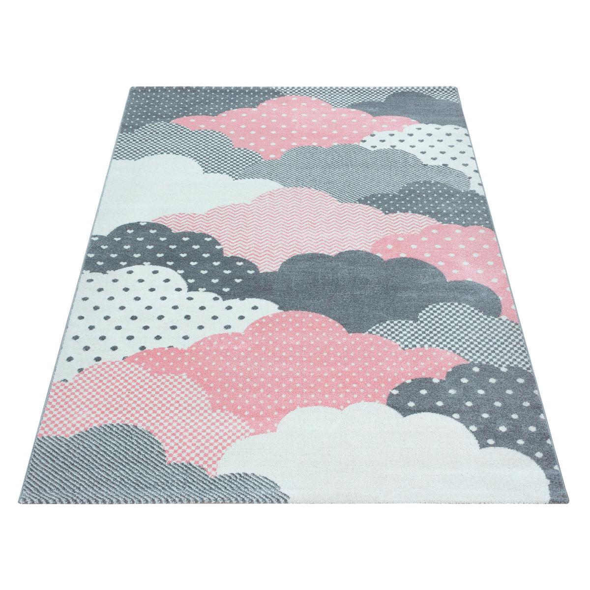 Dětský koberec OBLAKA 140x200 - pink, Trend, textil (140/200cm) - Ben'n'jen