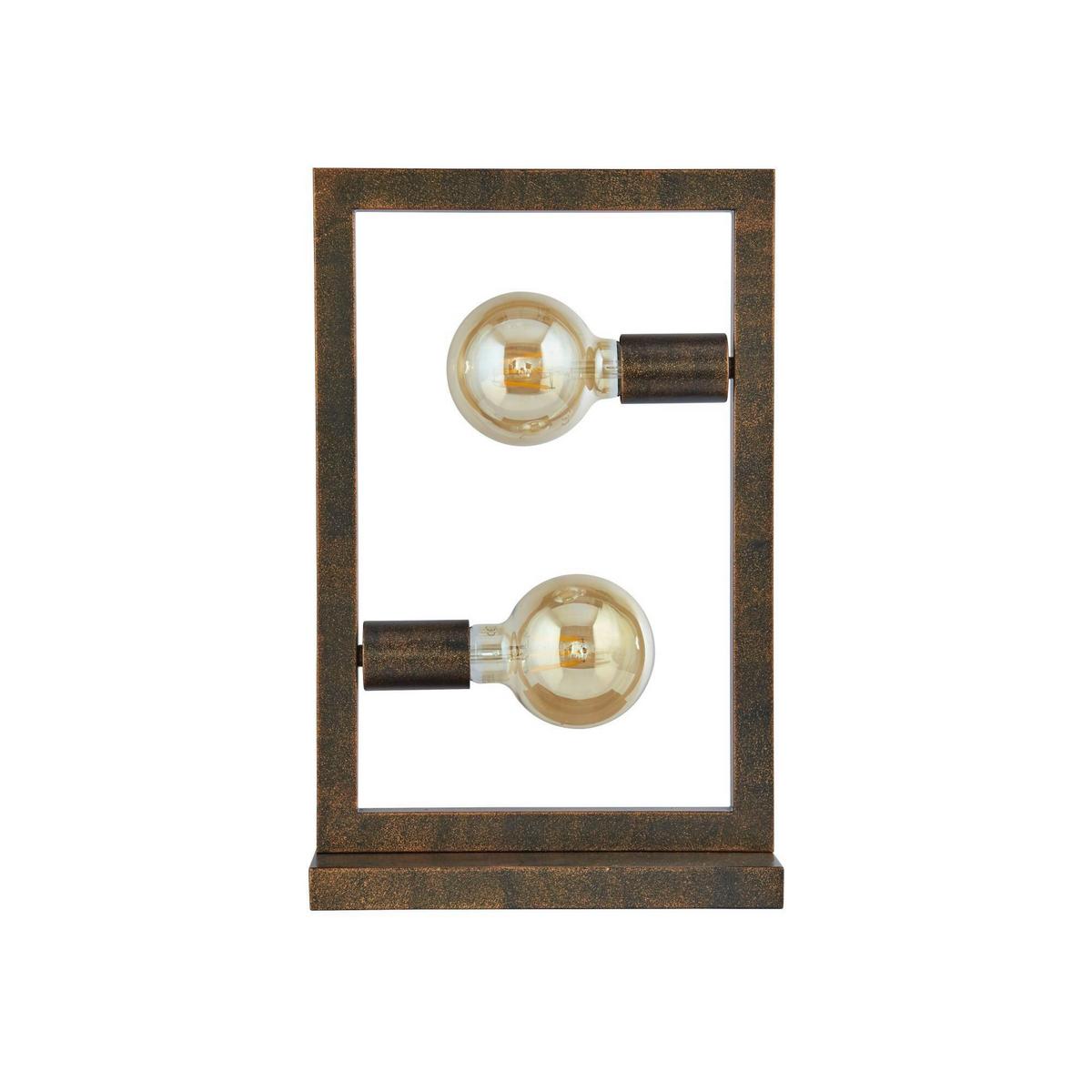 Tischleuchte Eu24101-2ru - Braun, LIFESTYLE, Metall (28/12/46cm)