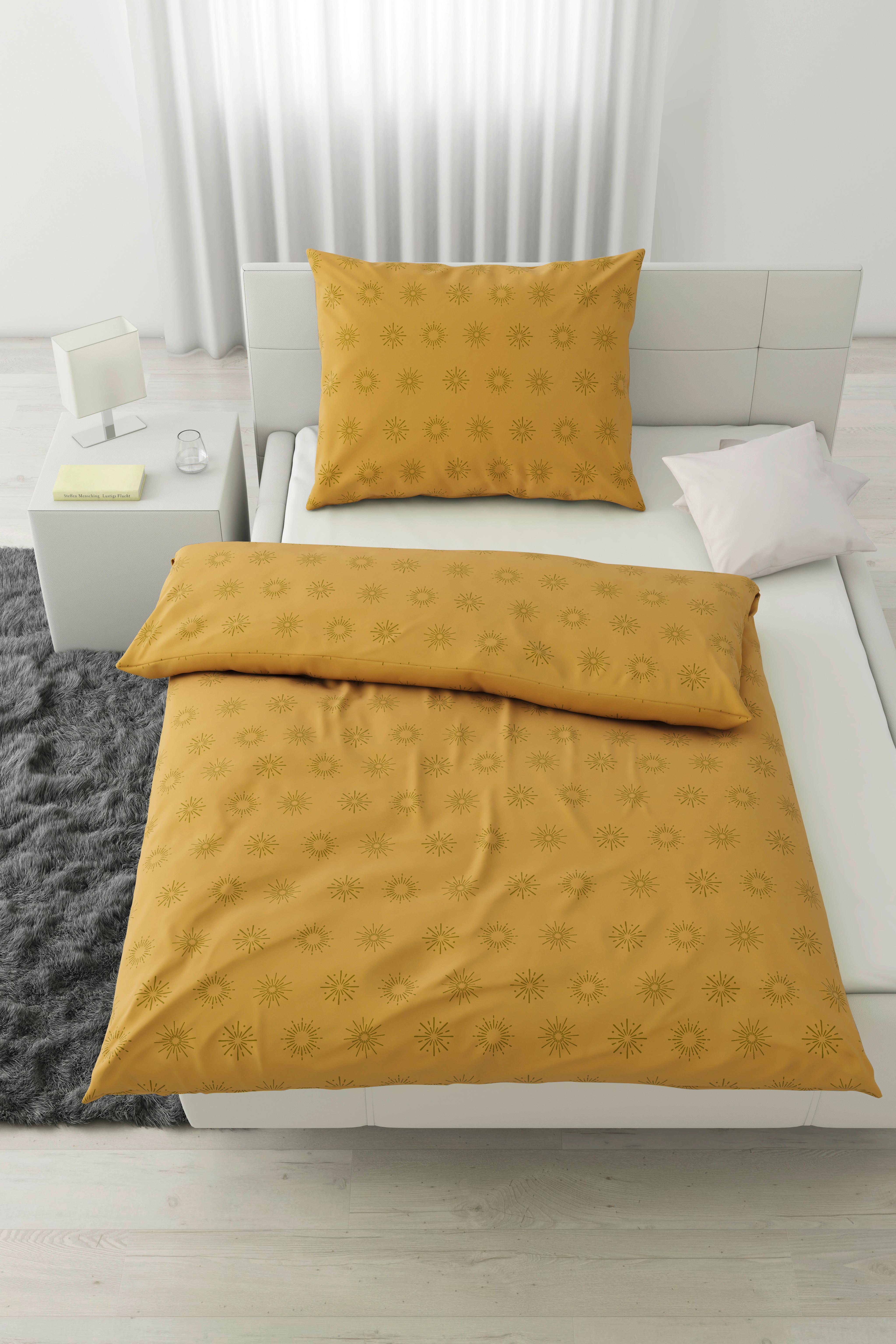 Posteľná Bielizeň Golden Lights, 140/200cm - žltá/zlatá, Moderný, textil (140/200cm) - Modern Living