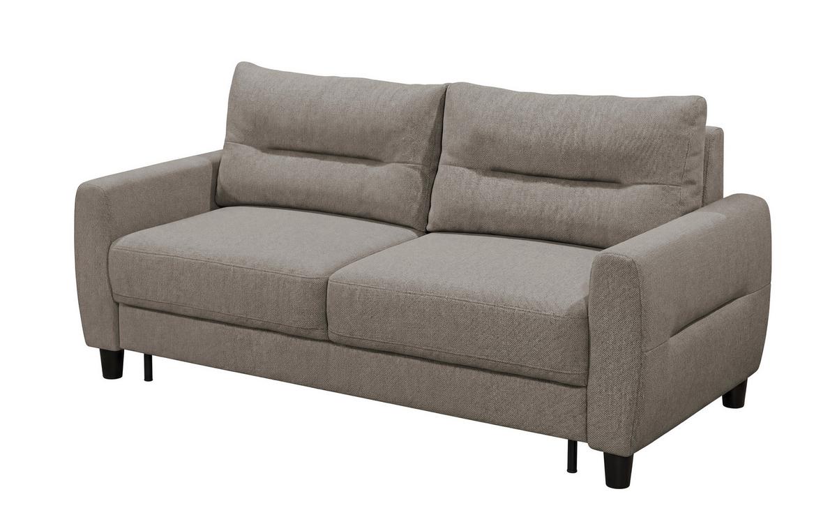 Schlafsofa Rio Greige B: 192cm - Greige/Schwarz, MODERN, Textil (192/83/99cm) - MID.YOU