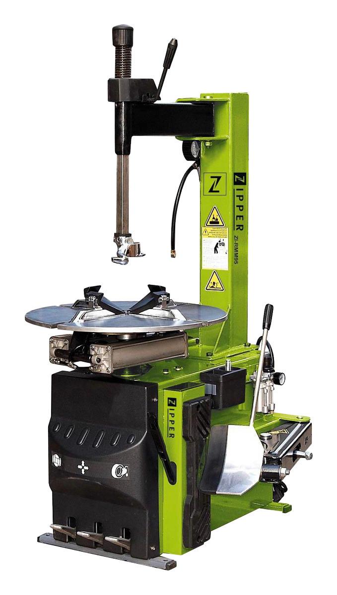 Reifenmontiermaschine Bis 16" Zi-Rmm95 230v, 1100 W - Schwarz/Grün, MODERN, Metall - Zipper
