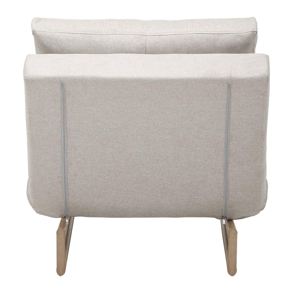 Rozkládací pohovka Malic - béžové - barvy dubu/béžová, Moderní, kov/textil (80/84/90cm) - Bessagi Home