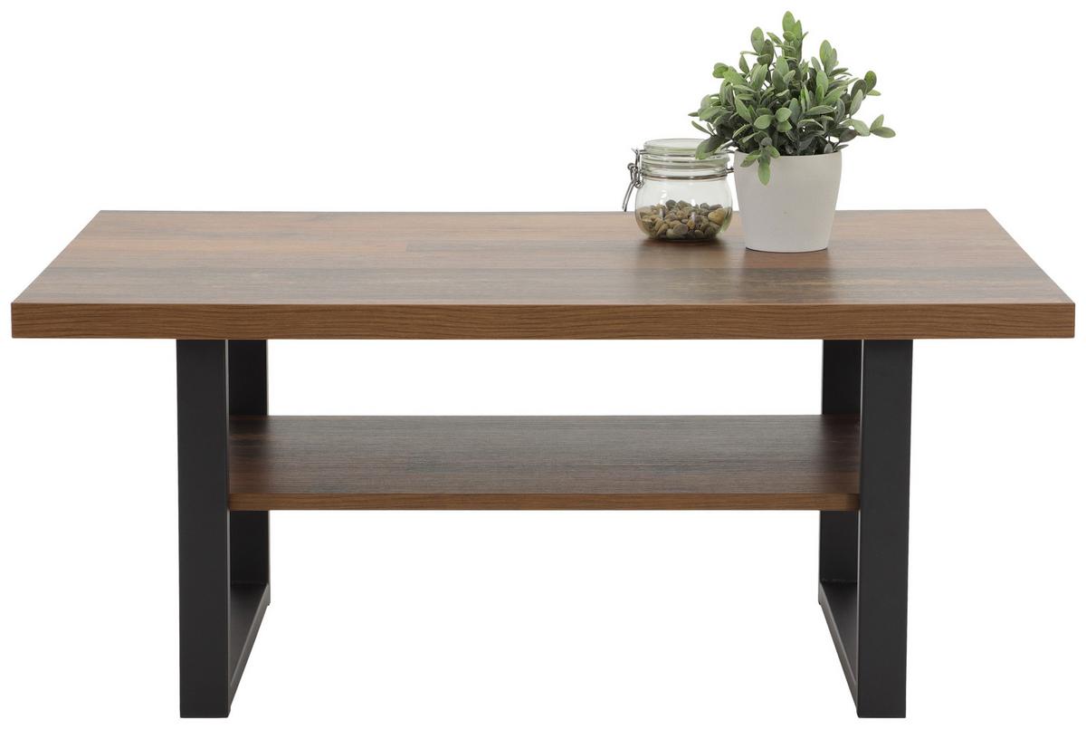 Couchtisch Anton Holz Dekor - Schwarz, MODERN, Holzwerkstoff/Metall (105/69/45cm) - MID.YOU