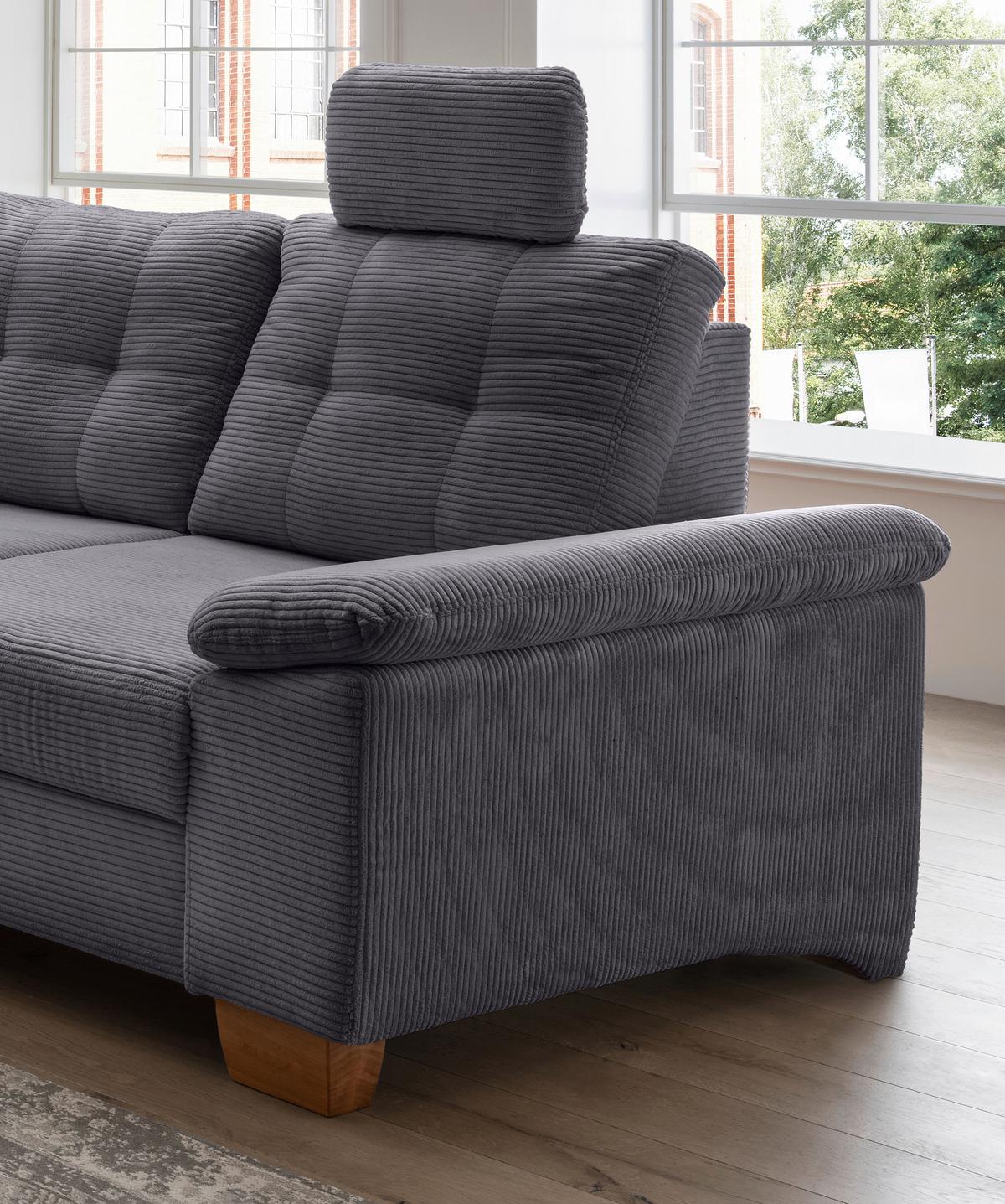 Ecksofa Brizzini, Grau S: 206x274 Cm - Naturfarben/Grau, MODERN, Textil (206/274cm) - Livetastic