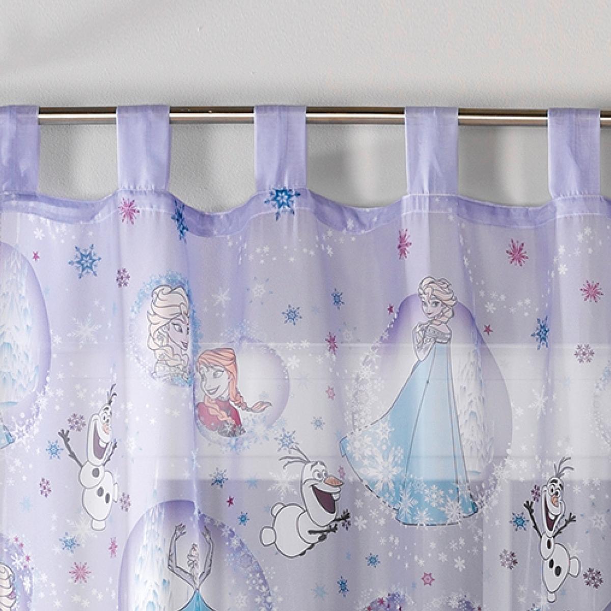 Vorhang Mit Schlaufen Frozen 140x250 Cm Hellblau - Hellblau, LIFESTYLE, Textil (140/250cm) - Disney