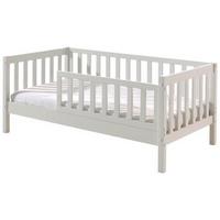 Kinder-/Juniorbett Weiß lackiert 70x140cm - Weiß/Naturfarben, MODERN, Holz (70/140cm) - MID.YOU