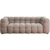 3-Sitzer-Sofa Salamanca Beige, Hellbraun B: 240 cm - Hellbraun/Beige, Design, Textil (240/70/107cm) - Kare-Design