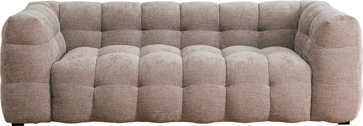 3-Sitzer-Sofa Salamanca Beige, Hellbraun B: 240 cm - Hellbraun/Beige, Design, Textil (240/70/107cm) - Kare-Design