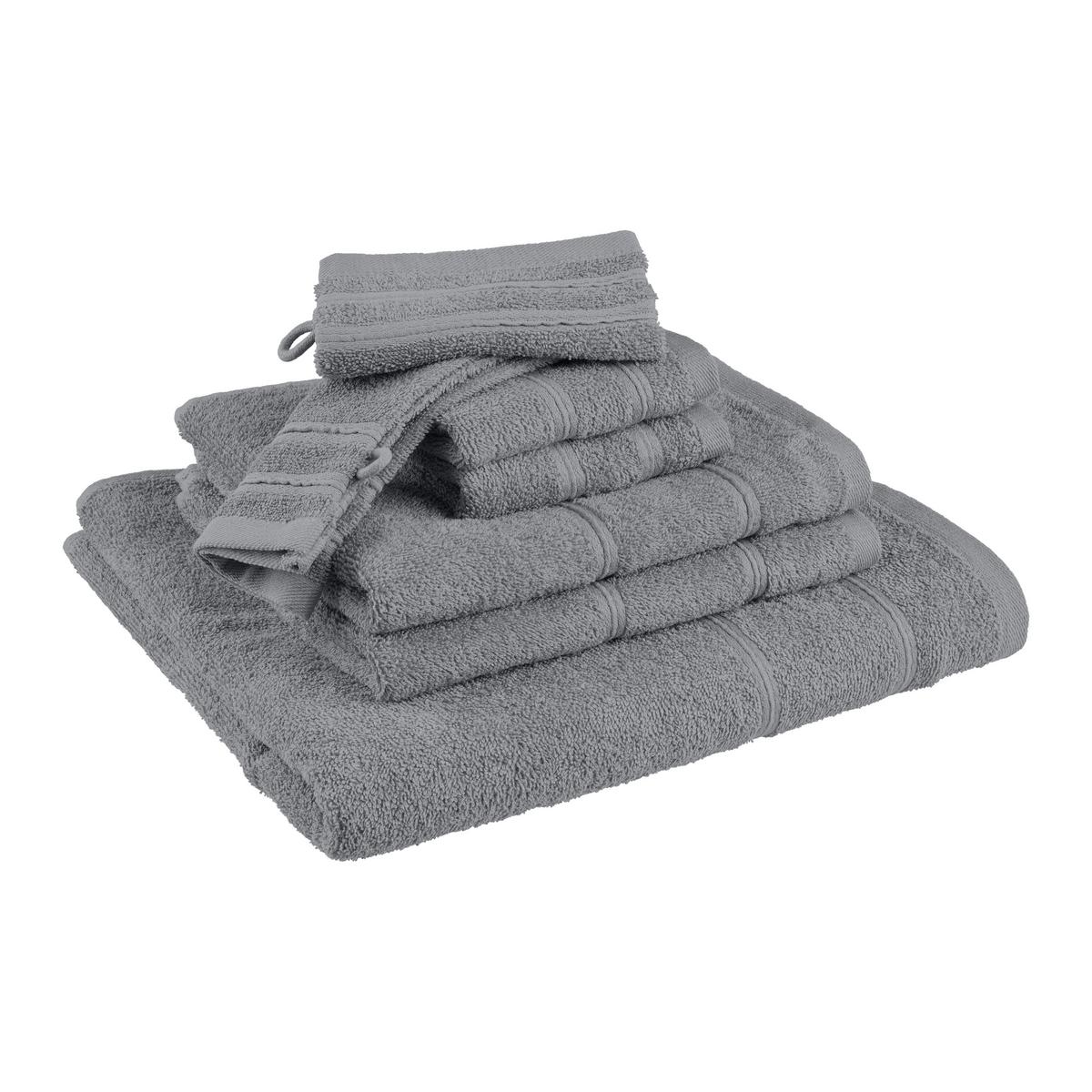 SADA RUČNÍKŮ A OSUŠEK MELANIE - antracitová, textil (25/35/8cm) - Mömax