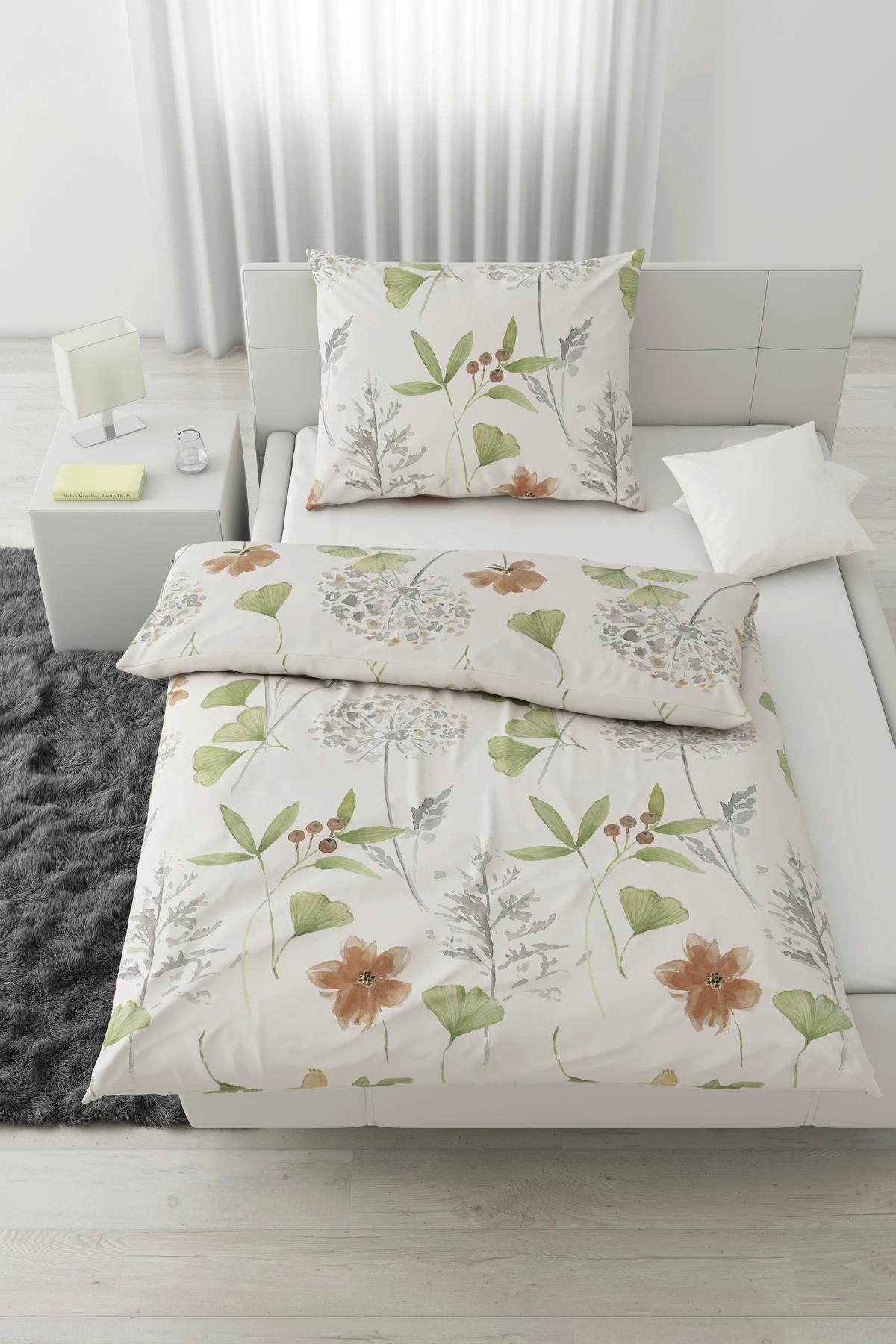 POVLEČENÍ BILBAO - bílá/zelená, Lifestyle, textil (140/200cm) - Modern Living