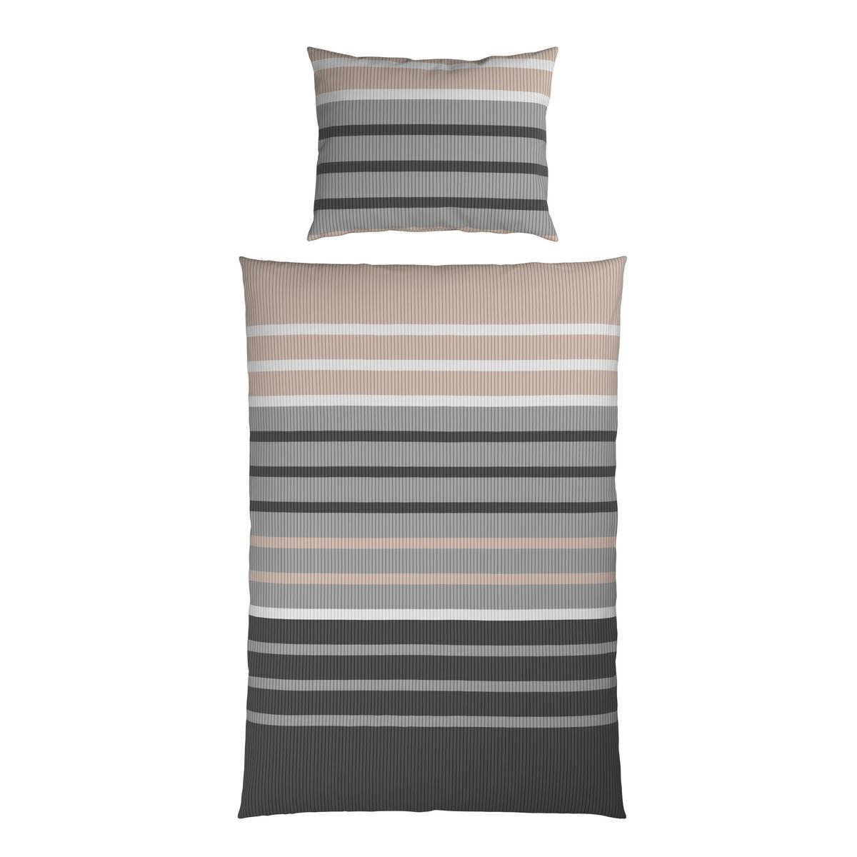POVLEČENÍ STREIF - černá/béžová, Konvenční, textil (140/200cm) - Mömax