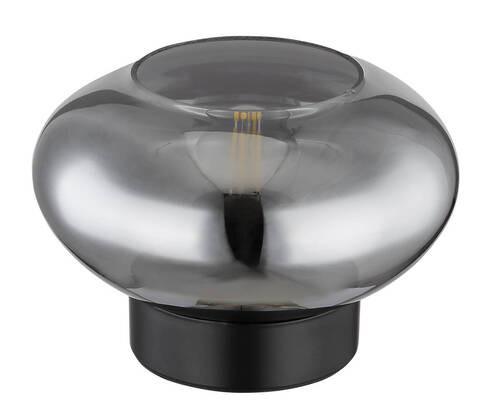 Tischleuchte 15572t - Schwarz, Design, Glas/Metall (18/12,5cm) - Globo