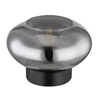 Tischleuchte 15572t - Schwarz, Design, Glas/Metall (18/12,5cm) - Globo