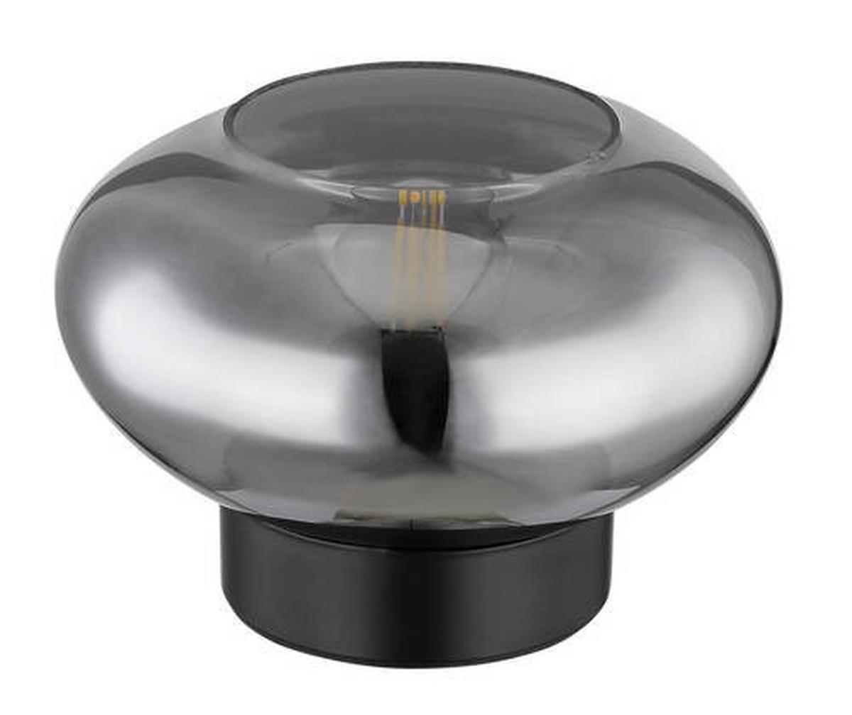Tischleuchte 15572t - Schwarz, Design, Glas/Metall (18/12,5cm) - Globo