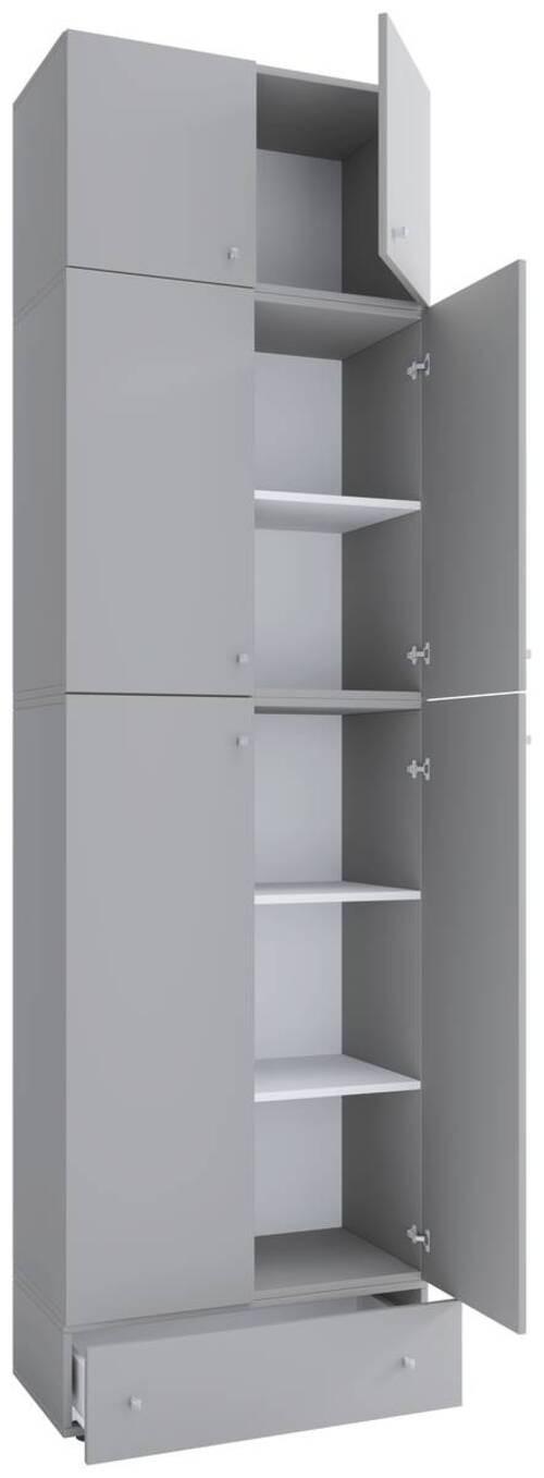 Aktenregal Lona Grau B: 70 cm - Grau, MODERN, Holzwerkstoff (70/240/39cm) - MID.YOU