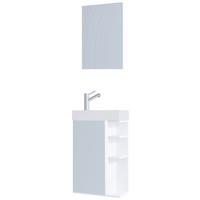 Gästebad Lumia - Weiß, MODERN, Glas/Keramik (40cm) - MID.YOU