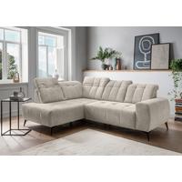 Ecksofa Sano, Beige S: 200x261 cm - Beige/Schwarz, MODERN, Textil (200/261cm) - Livetastic