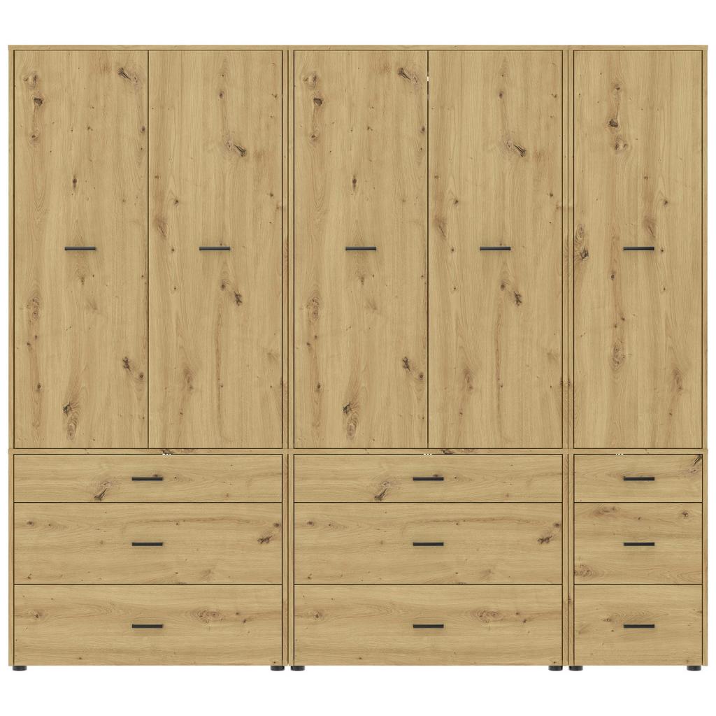 Kleiderschrank Kivo Eiche Artisan, B: 225 cm