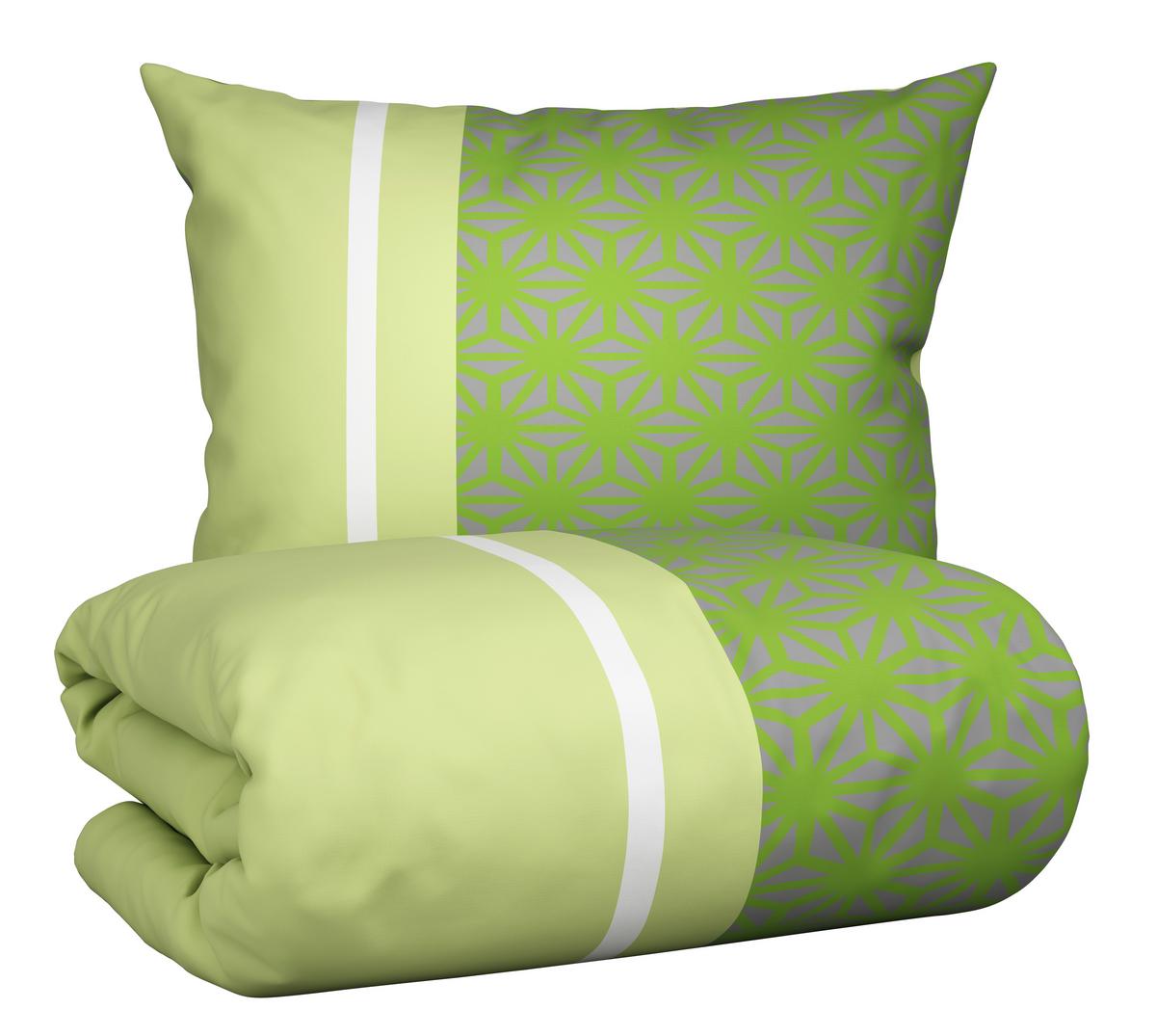 Povlečení Sara, Š/D: 140/200cm, zelená - zelená, textil (140/200cm) - Based