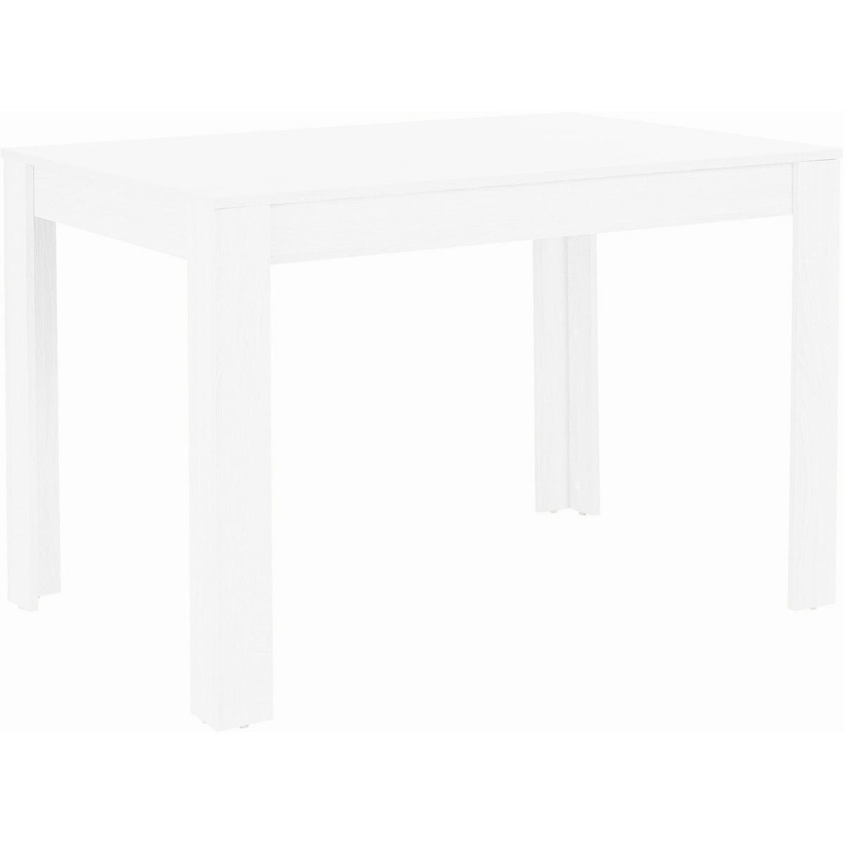 Esstisch Lynn Weiß L: 120cm - Weiß, Design, Holzwerkstoff (120/75/80cm) - MID.YOU