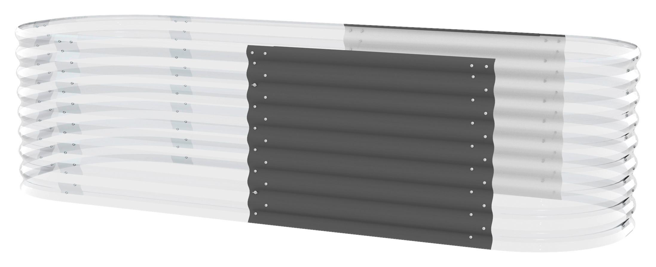 Hochbeet-erweiterung Stahl Vita 630 80x63x80 Cm Anthrazit - Anthrazit, Basics, Metall (80/63/80cm)