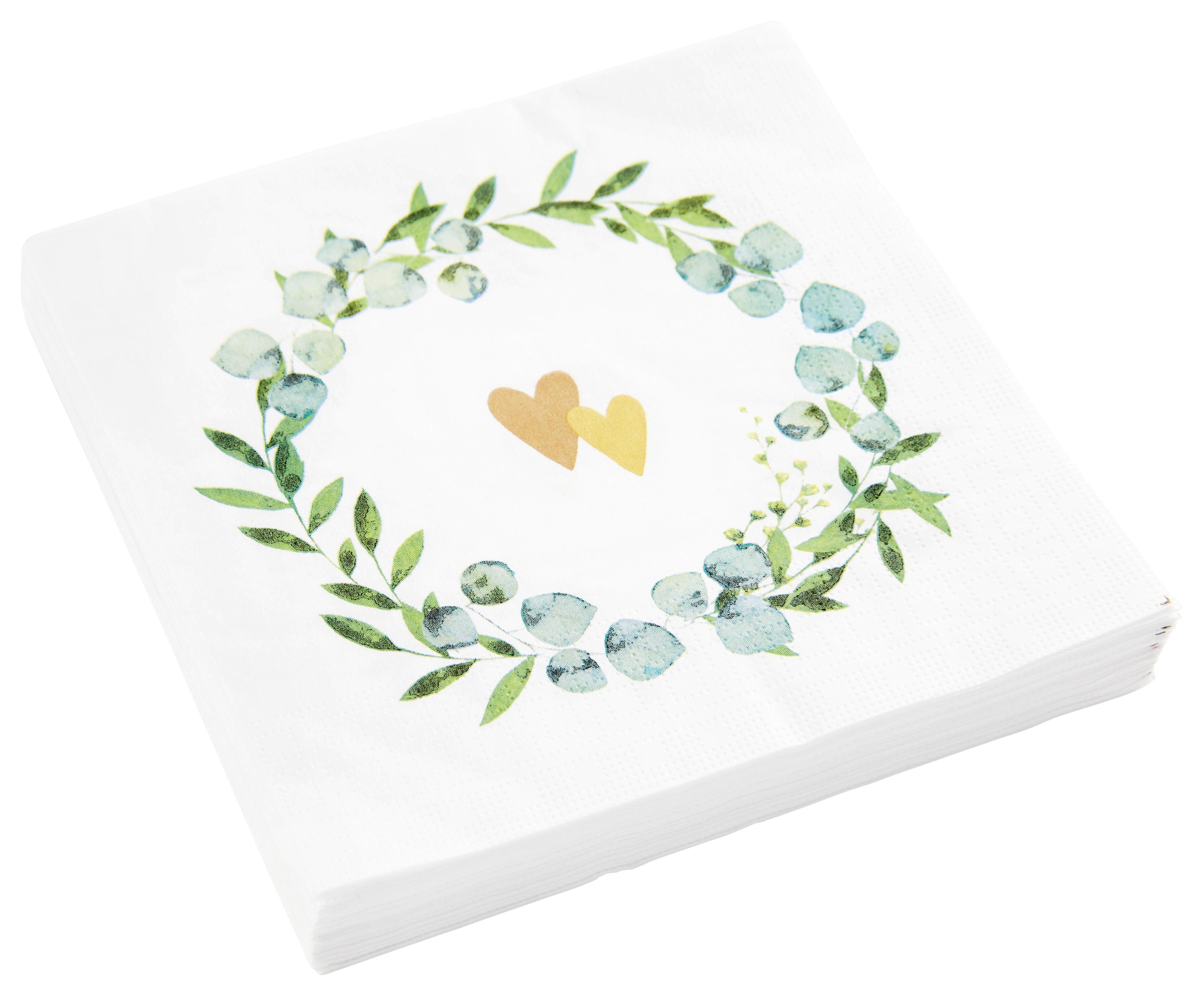 UBROUSEK KAI - bílá/modrá, papír (33cm)