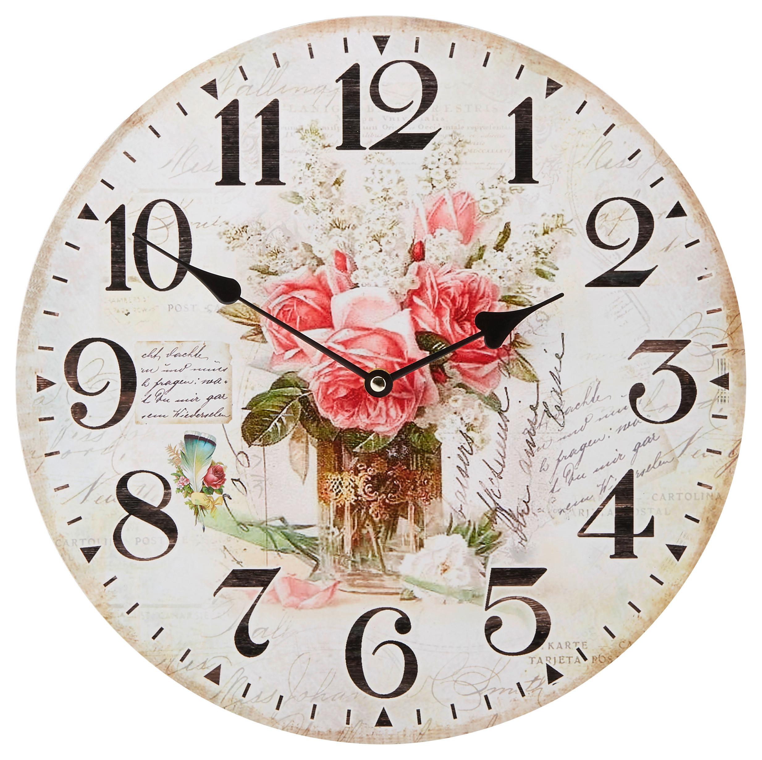 Wanduhr Alexandros Versch. Designs, D: 35 Cm - Multicolor, Basics, Papier/Holzwerkstoff (35cm) - Luca Bessoni