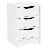 Noční stolek Nachtkästchen š: 31 cm bílý - bílá, Moderní, kompozitní dřevo (31/49/31cm) - MID.YOU