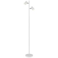 Stehleuchte 57918sw James - Weiß, Design, Kunststoff/Metall (27/22/158cm) - Globo