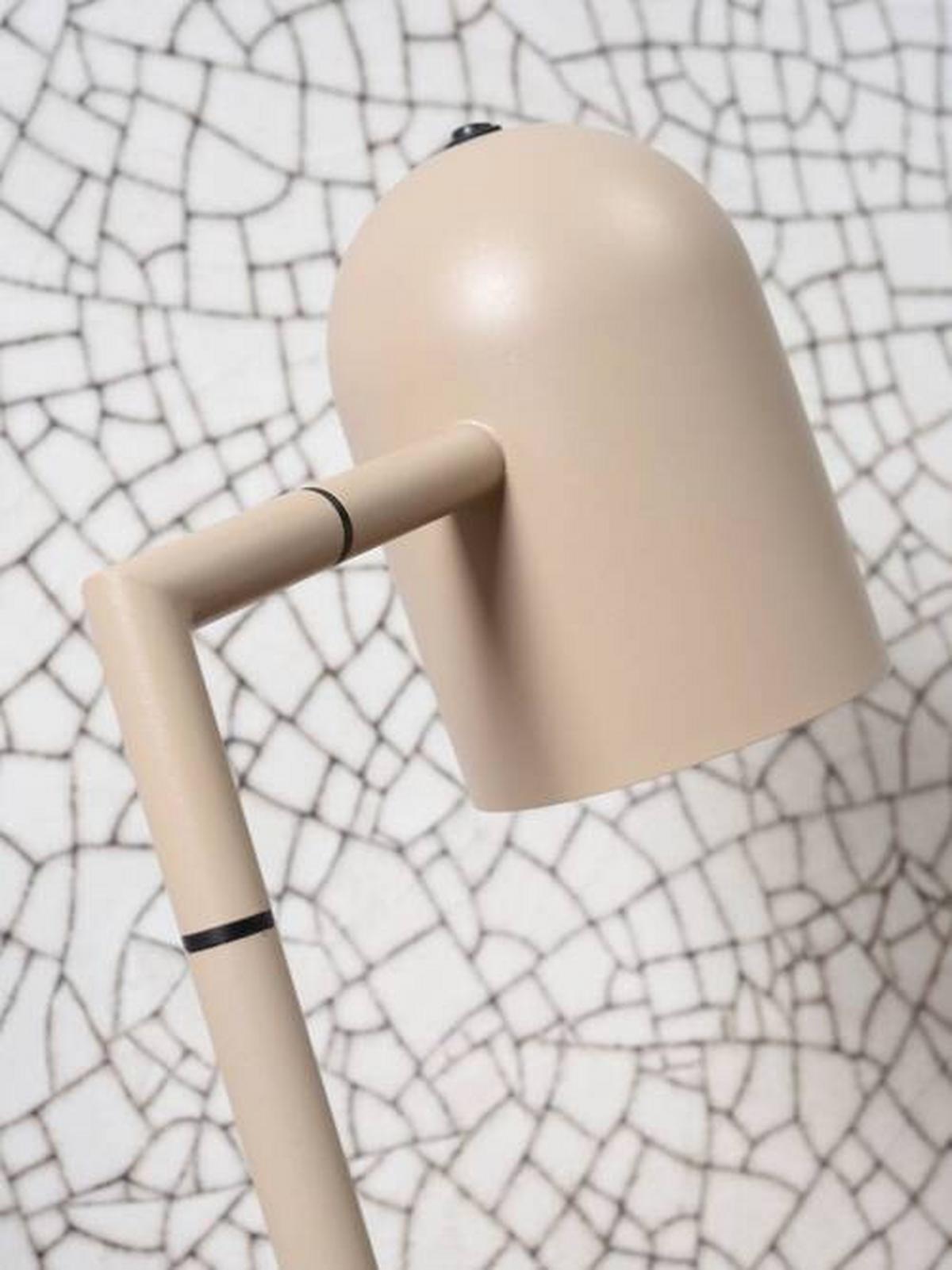 Stehlampe Marseille Sandfarben drehbar - Sandfarben/Schwarz, Design, Metall (17/141/17cm) - It's about Romi