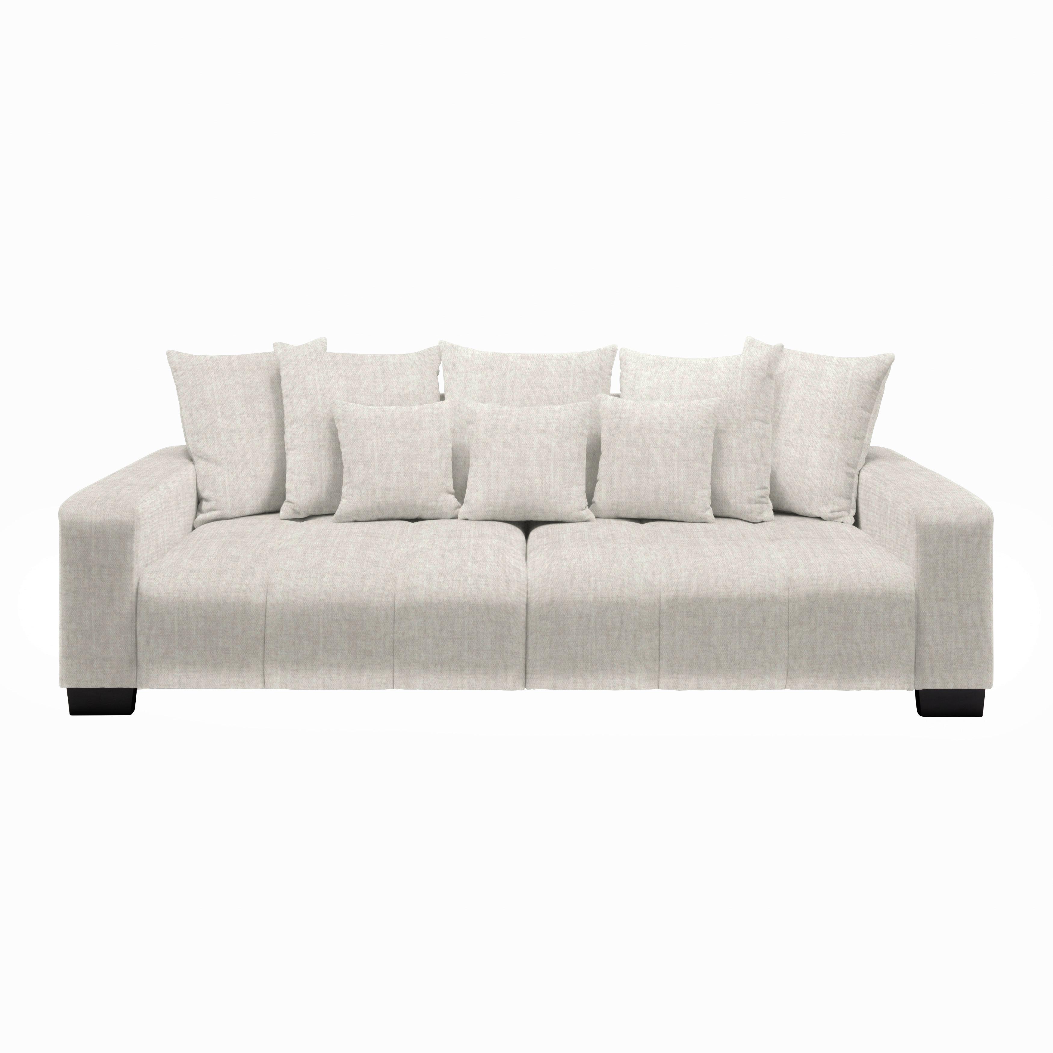 Velká pohovka MATTEO, krémová tkanina VOGUE - černá/krémová, Moderní, dřevo (246/93/124cm)
