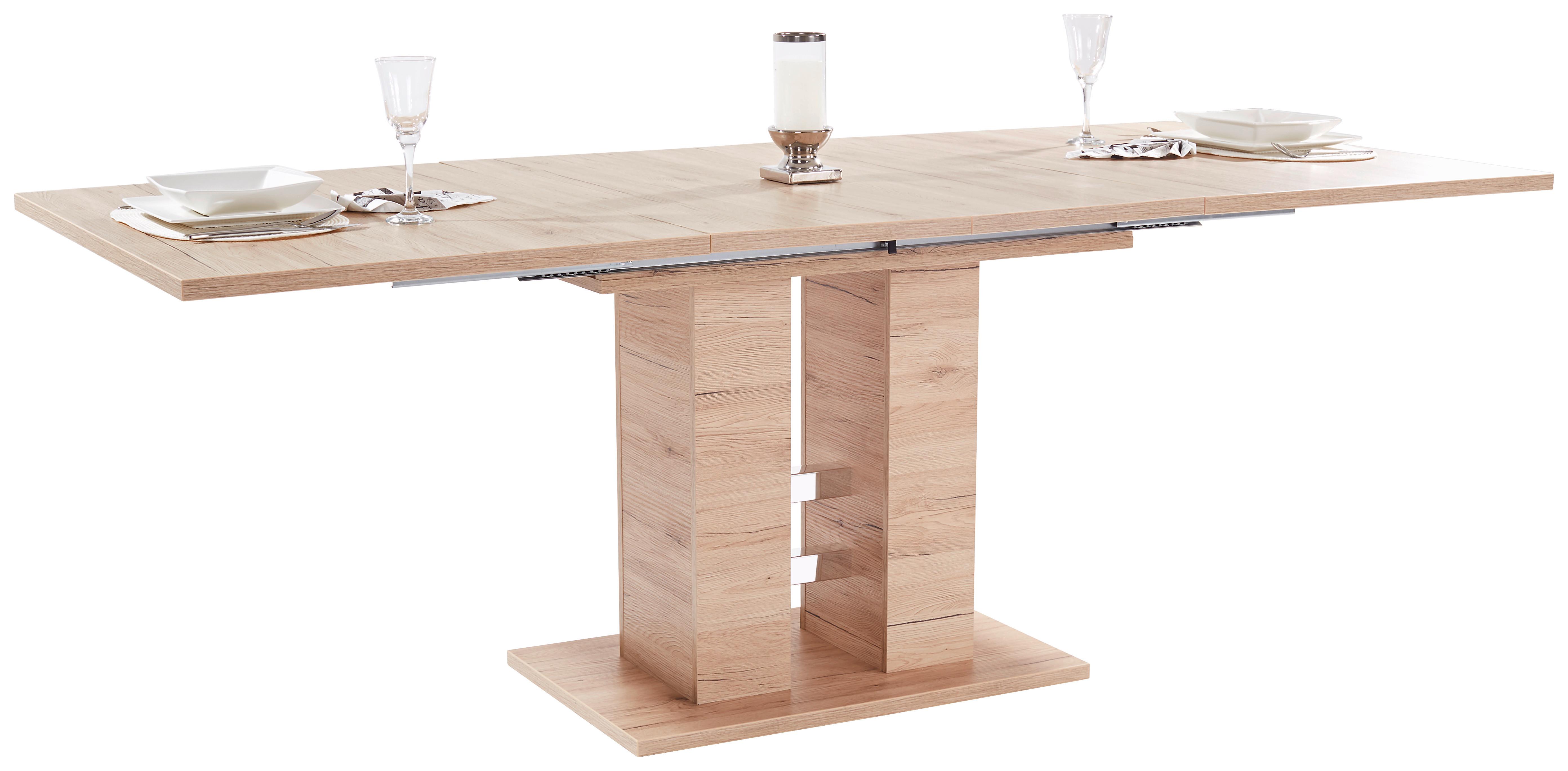 Esstisch ausziehbar Helena 140-220x90 cm Eiche Dekor - Eichefarben, KONVENTIONELL, Holzwerkstoff (140-220/76/90cm)