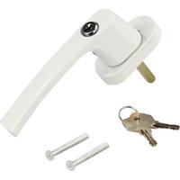 Fenstergriff Abschließbar Aluminium Weiß Mit Schlüssel - Weiß, KONVENTIONELL, Metall
