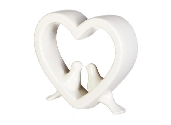 Pták Dekorační Diana - bílá, Romantický / Rustikální, keramika (10/3/9cm) Pták Dekorační Diana - bílá, Romantický / Rustikální, keramika (10/3/9cm)