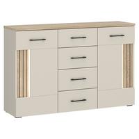 Sideboard B: 128,4cm Amare Kaschmir/eichefarben - Kaschmir/Eichefarben, MODERN, Holzwerkstoff (125/84,8/40cm)