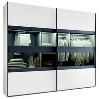 SKRIŇA S POSUVNÝMI DVERAMI EASY PLUS BLACK - čierna/biela, Modern, kov/kompozitné drevo (270/236/65cm)