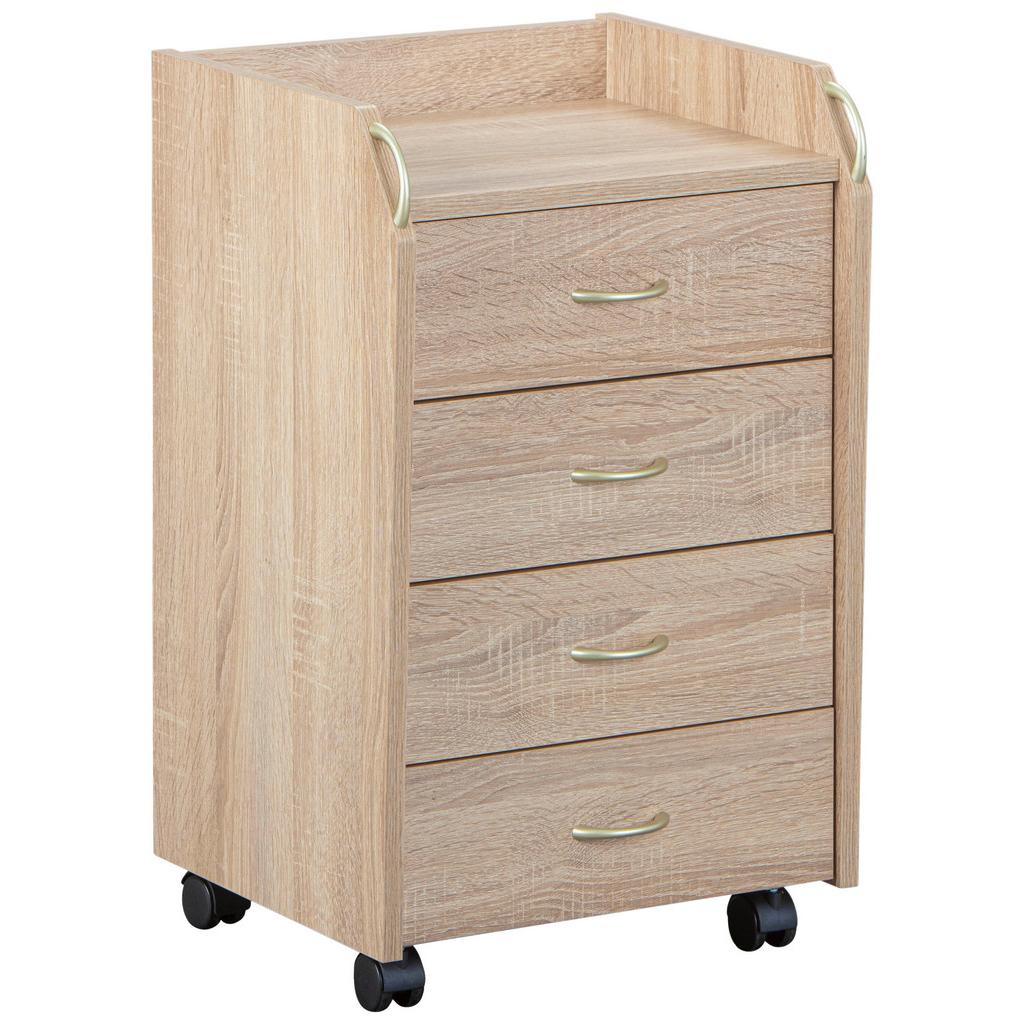 Rollcontainer Eiche Dekor Novi BHT 40x36x65 cm