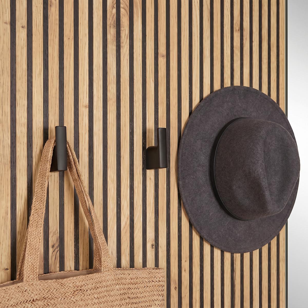 Garderobe Erika Eichefarben Kaschmir  B:100 cm - Kaschmir/Eiche Artisan, MODERN, Glas/Holzwerkstoff (100/192,1/36,6cm)
