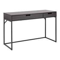 Psací stůl AURORA - černá/barvy vlašských ořechů, Moderní, kov (120/50/76cm) - Bessagi Home
