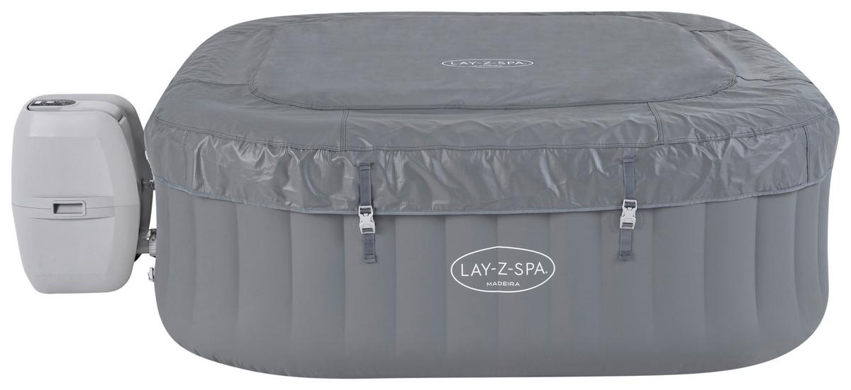 Whirlpool Aufblasbar Ø 180 X H 66 cm - Grau, MODERN, Kunststoff/Metall (180/66cm) - Bestway