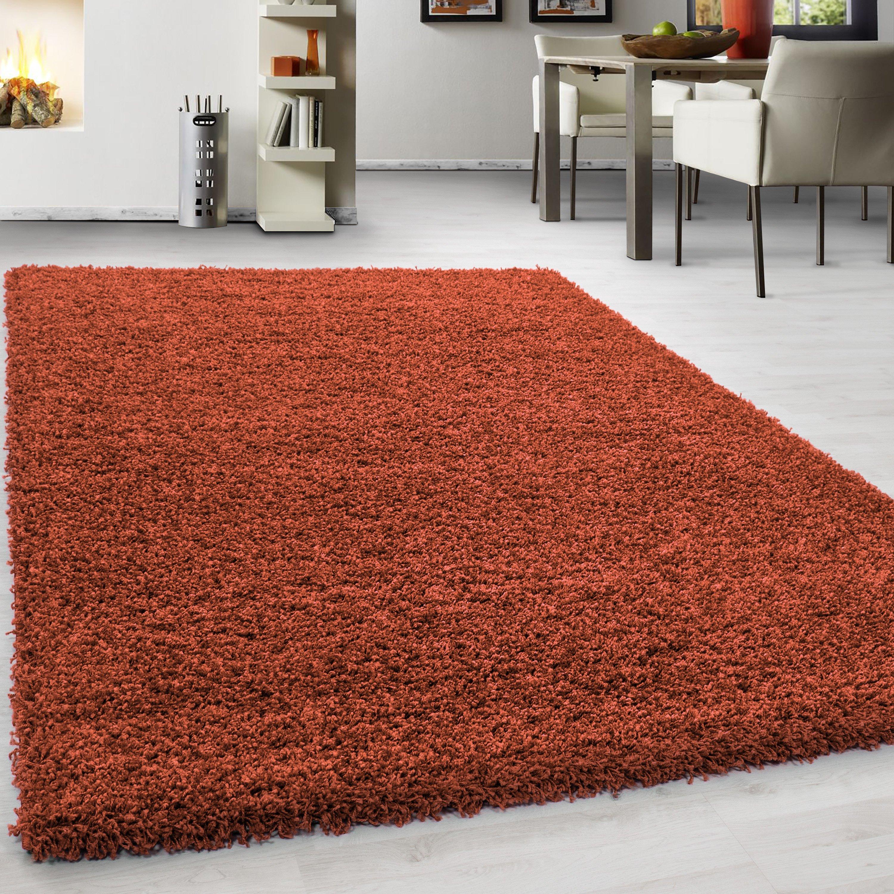 Hochflor Teppich Terra Cotta Life 200x290 cm - Terracotta, Trend, Textil (200/290cm) - Novel