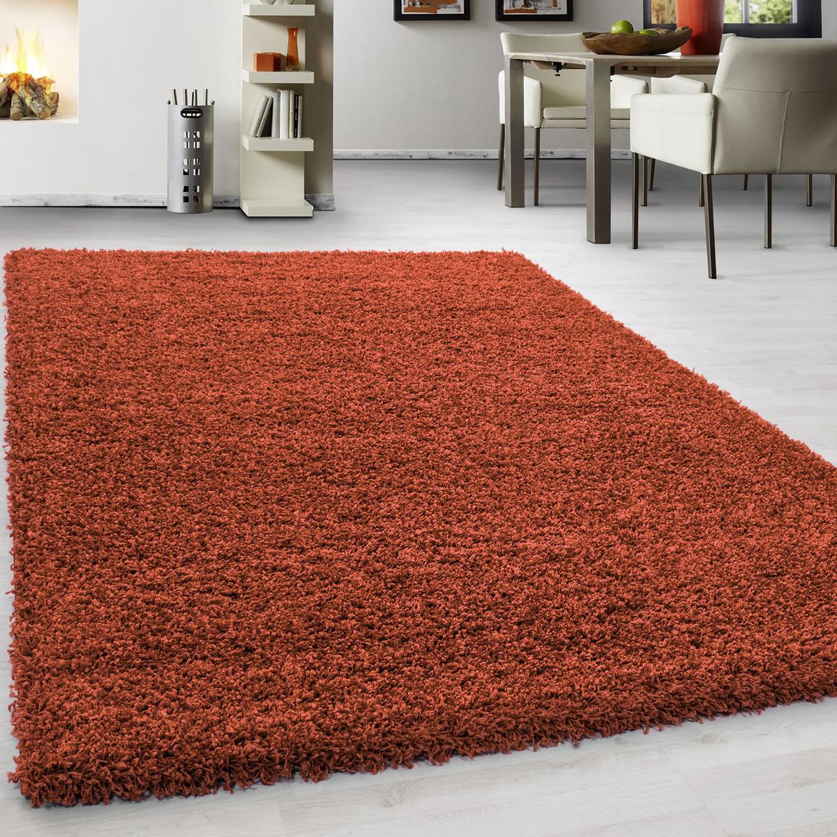 Hochflor Teppich Terra Cotta Life 120x170 cm - Terracotta, KONVENTIONELL, Textil (120/170cm) - Novel