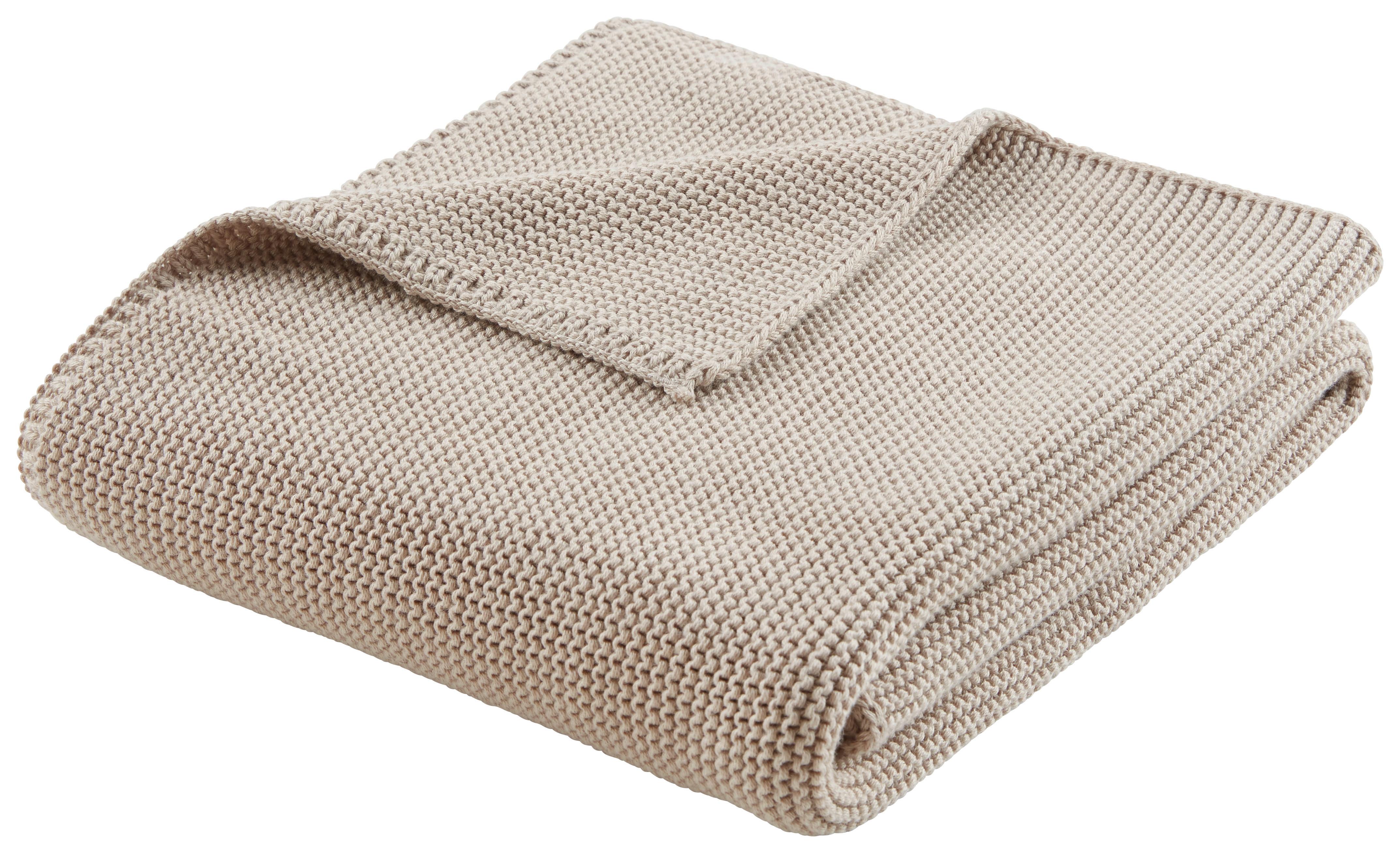 PRIKRÝVKA PRE BÁBÄTKO Babystrick, 75/100cm, sivá - sivá, Konventionell, textil (75/100cm) - Premium Living