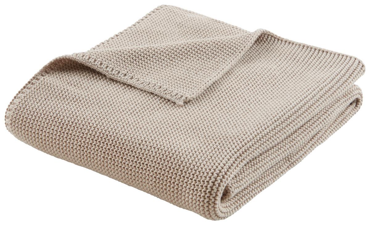 PRIKRÝVKA PRE BÁBÄTKO Babystrick, 75/100cm, sivá - sivá, Konventionell, textil (75/100cm) - Premium Living