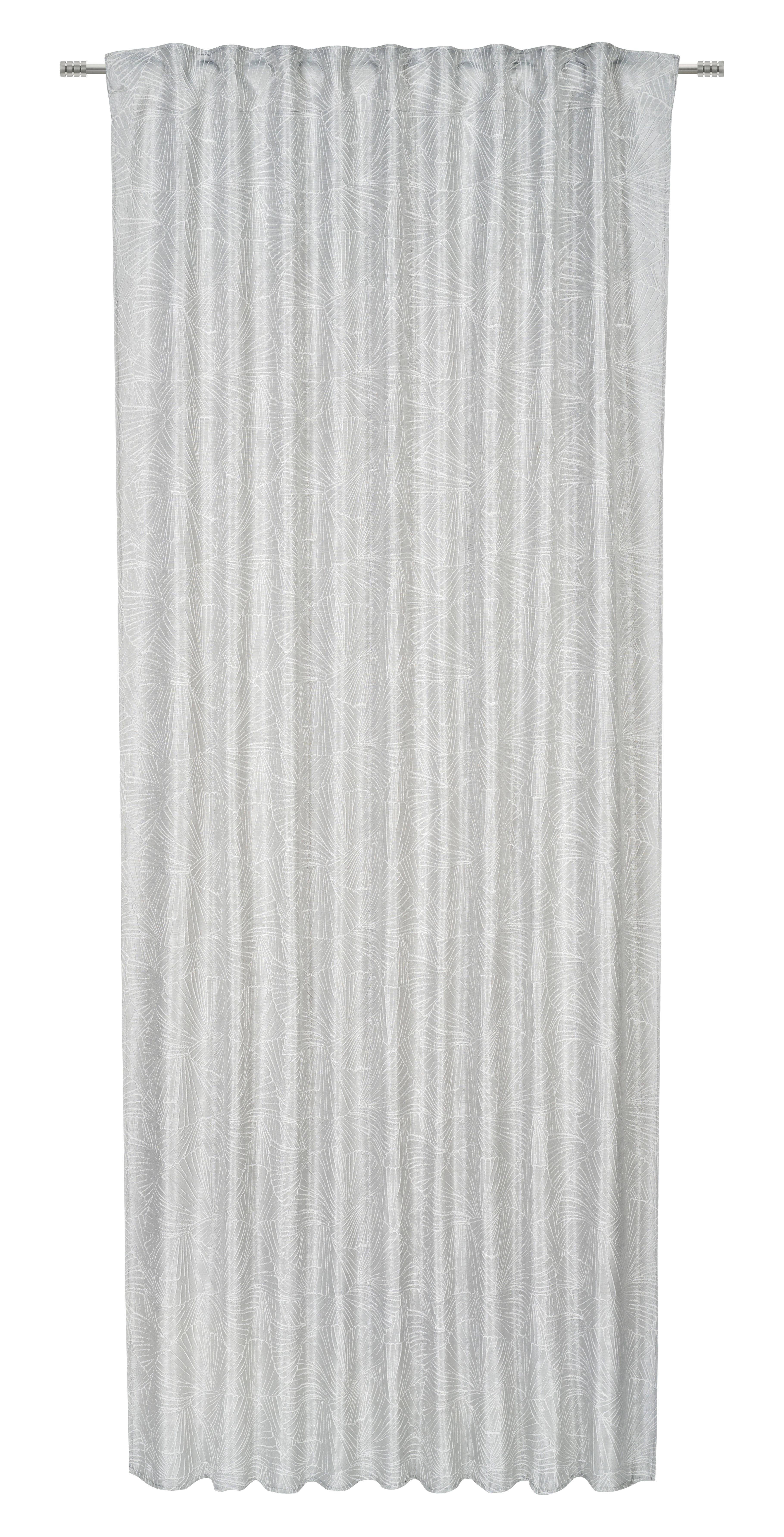 HOTOVÝ ZÁVĚS ALVIS - světle šedá, Romantický / Rustikální, textil (140/245cm) - Premium Living