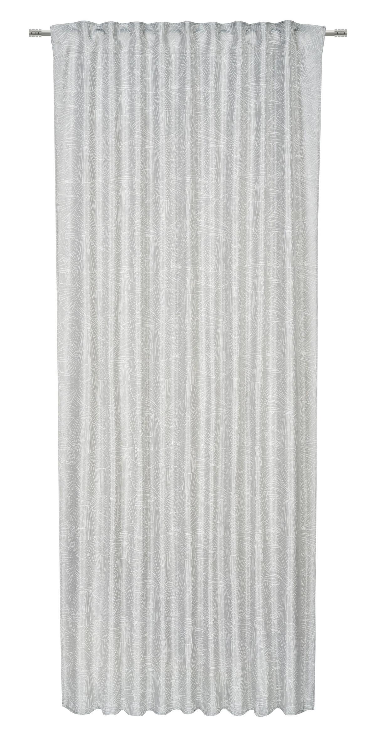 HOTOVÝ ZÁVĚS ALVIS - světle šedá, Romantický / Rustikální, textil (140/245cm) - Premium Living