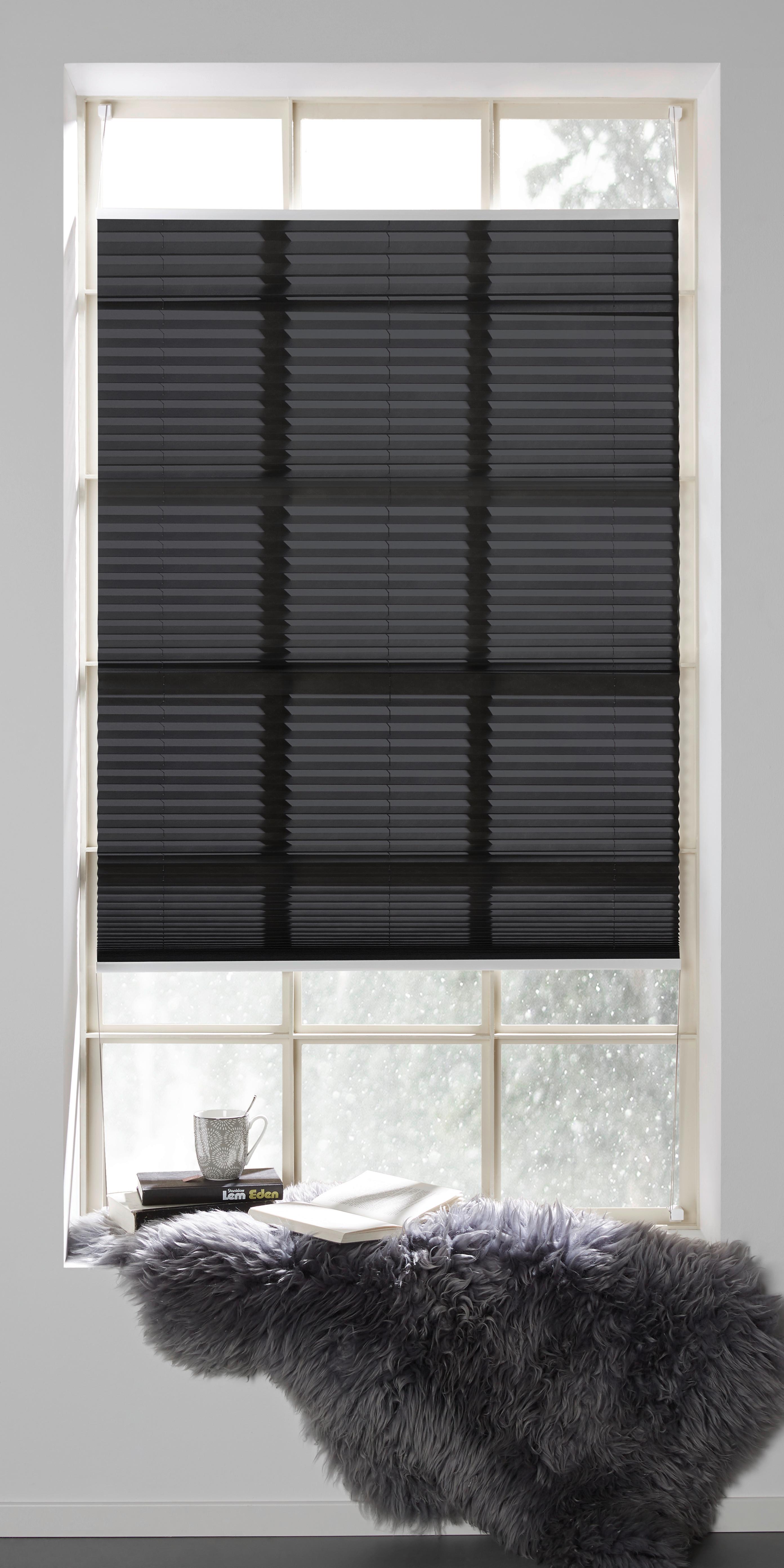 Plissee Light Grau ca. 90x210cm - šedá, textil (90/210cm) - Modern Living